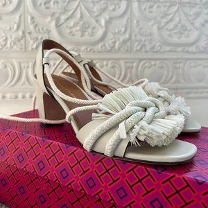 NWB Tory Burch Rope Ankle-Tie Sandals Size 6.5